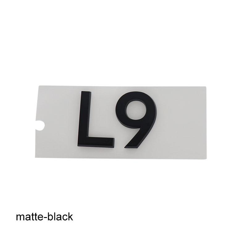 3D Premium L7 L8 L9 ABS Buchstaben für Auto-Emblemabdeckung Aufgewertete Außen Dekorationsaufkleber Autozubehör Aufkleber Emblem Abzeichenaufkleber