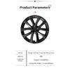 4PCS Hubcaps Design for Tesla Model 3 Full Rim Cover 2023 18 Inch Arachnid Wheel Cover Performance Replacement Car Accessories