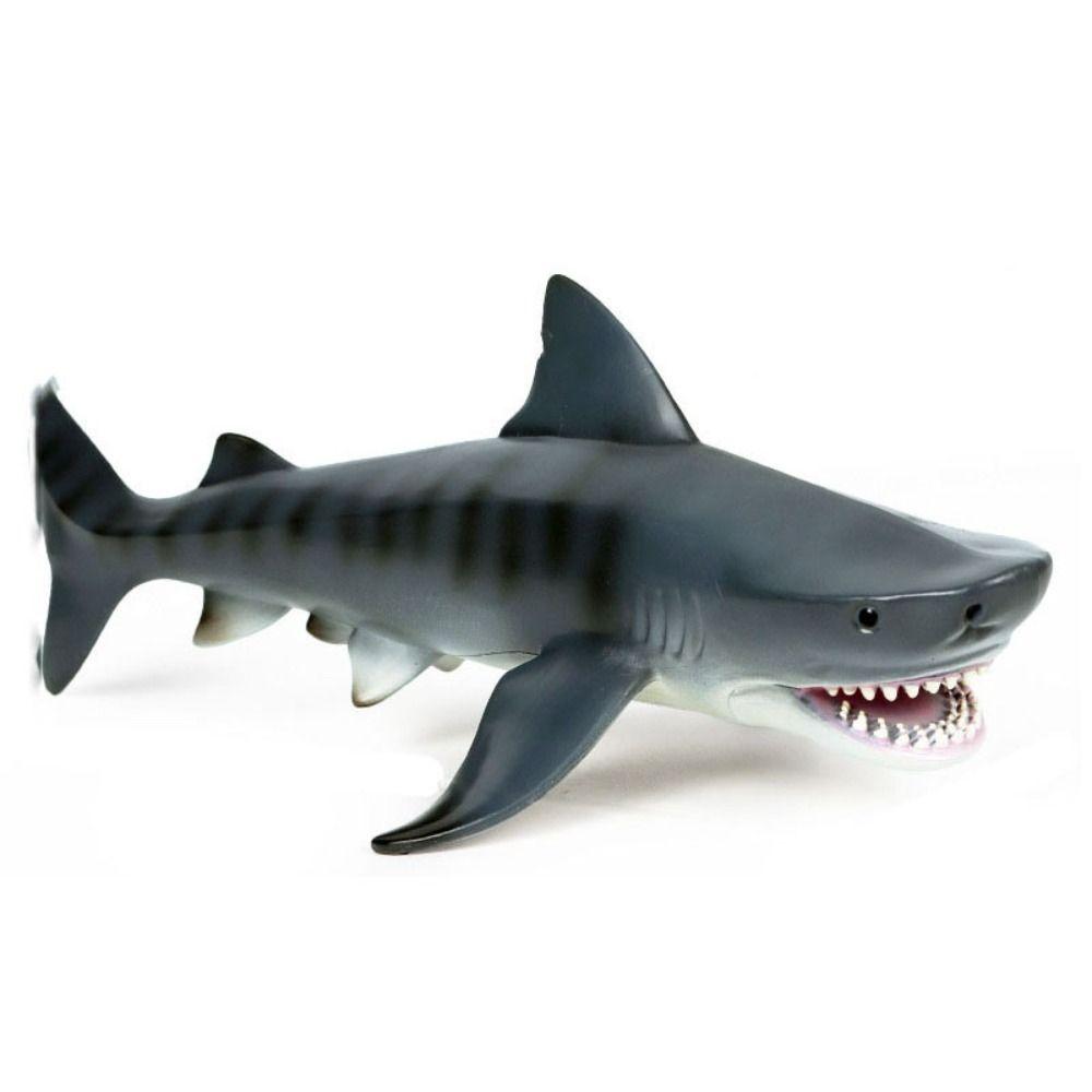 Plastic Ocean Animals Ornaments Realistic Simulated Shark Decorations  Children Toys