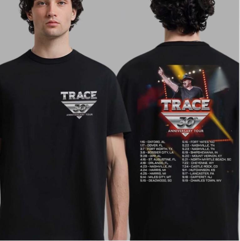 Trace Adkins 30th Anniversary Tour 2026 North America City Dates Two Sided Shirt Unisex T-Shirt XXXL