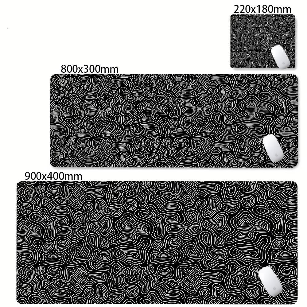 Minimalist Contour Line Extended Mouse Pad Waterproof Antislip Nonslip Desk Mat