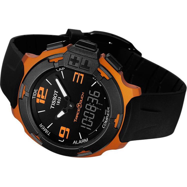 TISSOT Race Collection Quartz Movement Men's Watches Watch 42.15mm Black Dial Aluminum Watch Case Rubber Strap T081.420.97.057.03