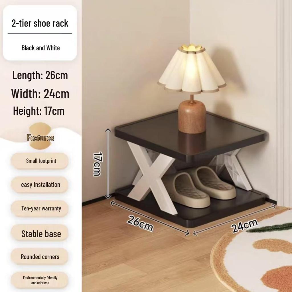 Space-Saving Dustproof Folding Shoe Rack for Narrow Entryways, Offices, or Dorms