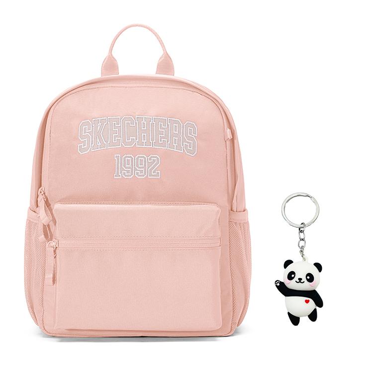 Skechers 14L Large Capacity Fashionable Versatile Commuter Cute College Style Sports Travel Lightweight Backpack Unisex Backpack L325K103-02P1