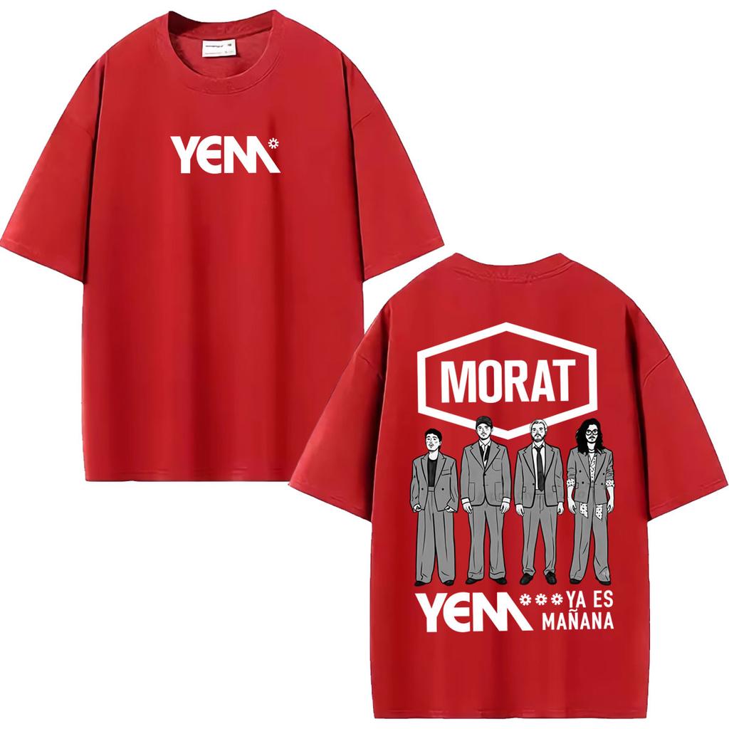 Band Morat Yem Ya Es Manana World Tour 2027 Graphic T Shirt Clothing Hip Hop Pop Music T-shirts Casual 100% Cotton T-shirt