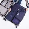 6 PCS Travel Storage Bag Set for Clothes Tidy Organizer Wardrobe Suitcase Pouch Travel Organizer Bag Case Shoes Packing Cube Bag