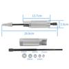 Motorcycle Piston Pin Puller Heavy-Duty Construction For Easy Installation and Removal Protects Engine 5 Adapters 11/13/16/19/22