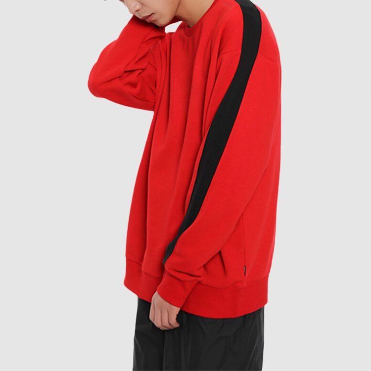 Converse Sweatshirts Men's Red Crew Neck Moderate Regular 10017989-A03