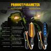 Universal Motorcycle LED Turn Signal Lamp Two Side Sequential Flowing Flash Indicator Lights Amber Running