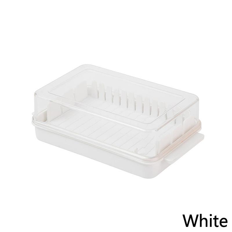 

Масло Сырорезка Ящик для хранения с крышкой Бытовая кухня Выпечка Еда Масло Холодильник Fresh Keeper Контейнер Инструмент для выпечки белый