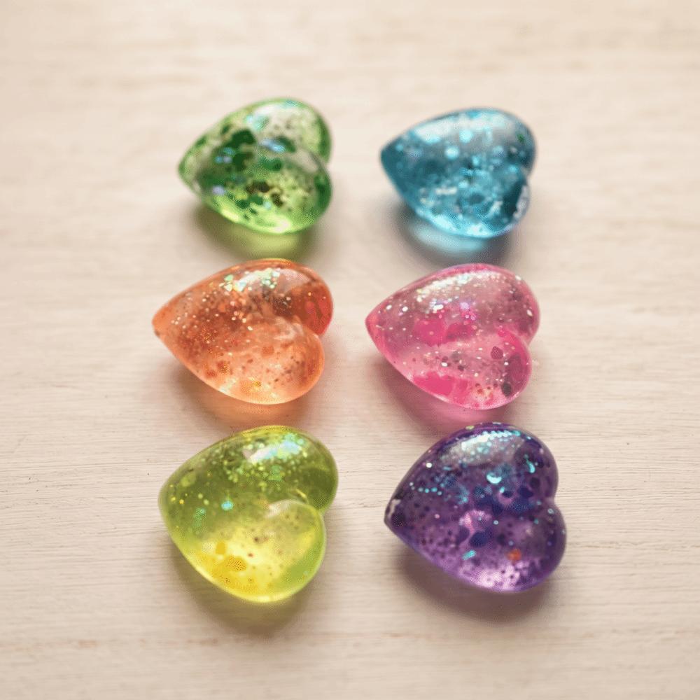 Sequins Love Squeeze Toy Changing Color Heart Slow Rising Toy Fidget Toy Science Education