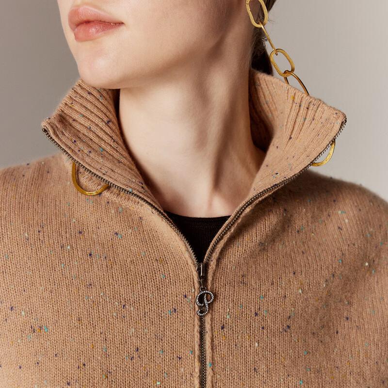 PALUOPO Women's Cable Knit Cashmere Cardigan