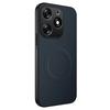 Carbon Fiber Pattern PU Leather Silicone Phone Case For Tecno Spark Go 2024 POP 8 Magnet Wireless Charging Soft Back Cover Cases
