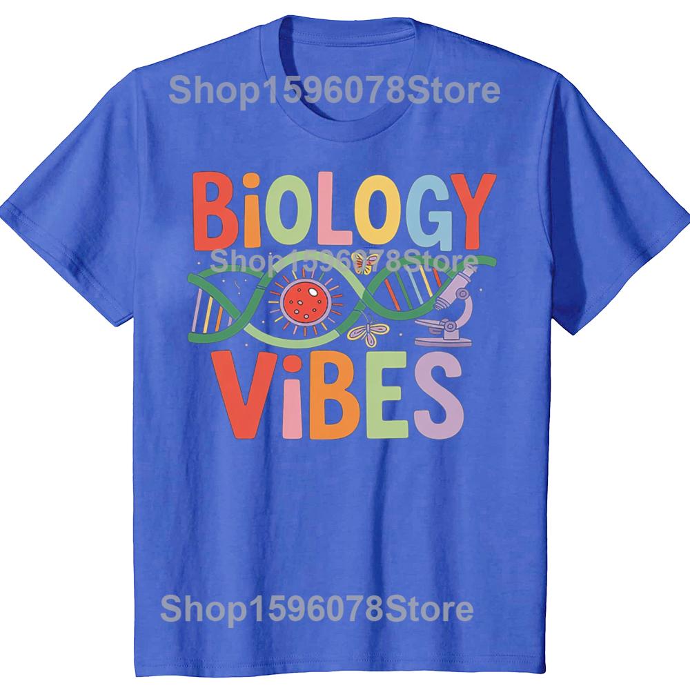 Funny Cell Microscope Biology Teacher School Graphic Tshirts Men Fashion Casual Tshirt 100 Cotton Loose Oversized T Shirt