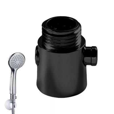 Compact ABS Shower Head Control Switch with Black Control Shut Off Valve