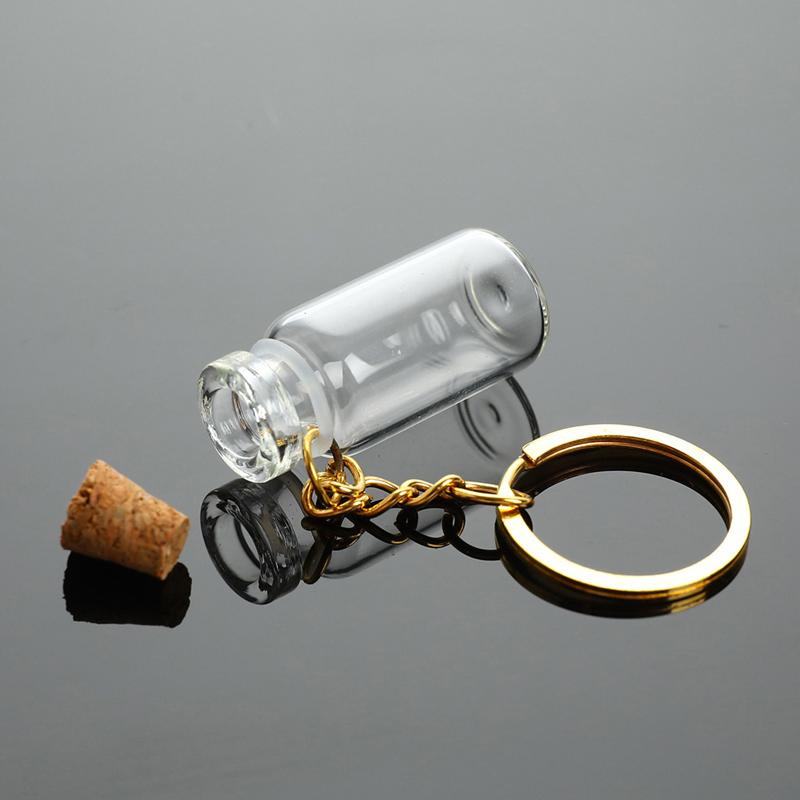 1/5Pcs Transparent Mini Glass Bottle Cork Diy Decoration Exquisite Drifting Wishing Message Cute Jars Containers Gifts 2Ml