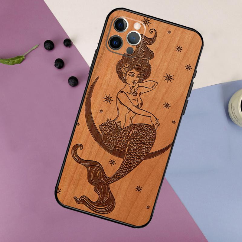 Buddha Jesus Guadalupe Holz Handyhülle Für iPhone 17 16 15 14 11 12 13 Pro Max Plus 12 13 mini 16e 17 Air Bumper Hülle