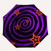 1pc Hypnotic Spiral Automatic Folding Umbrella, Portable & Foldable Design with 8 Ribs, Casual Outdoor Accessory Halloween and Christmas gif