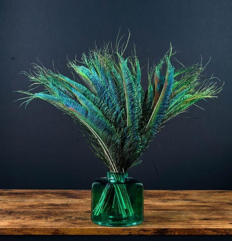 Natural Peacock Sword Feathers 30-35Cm Diy Crafts Decoration Beautiful Plume Party Wedding Home Jewelry Accessory Bulk