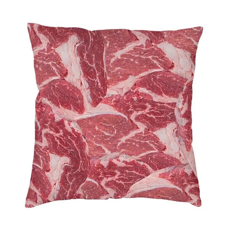 Bedroom Sofa Pillowcases Living Room  Home Decor Bacon Pattern Cushion Covers