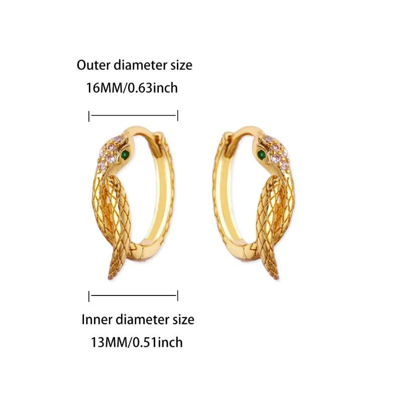 Snake Ear Buckle, Snake Earbone Ring, New Trendy Retro Niche Design Earrings, High-end Earrings, Women