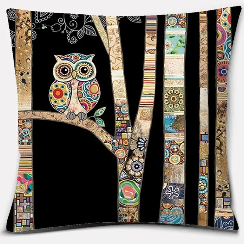 Animal Elephant Collection Home Decor Poszewka na poduszkę Kwadratowa poszewka na poduszkę Wystrój domowego biura