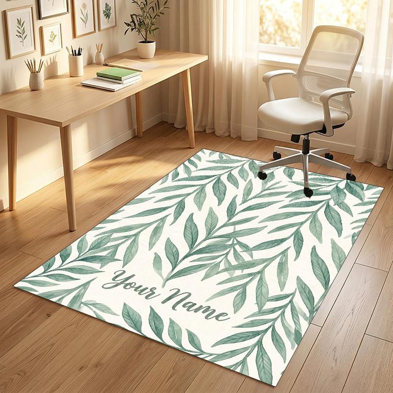 Gothic Moth Theme Soft Crystal Velvet Rug Custom Name & Text Print Non Slip Floor Rug for Bedroom Living Room