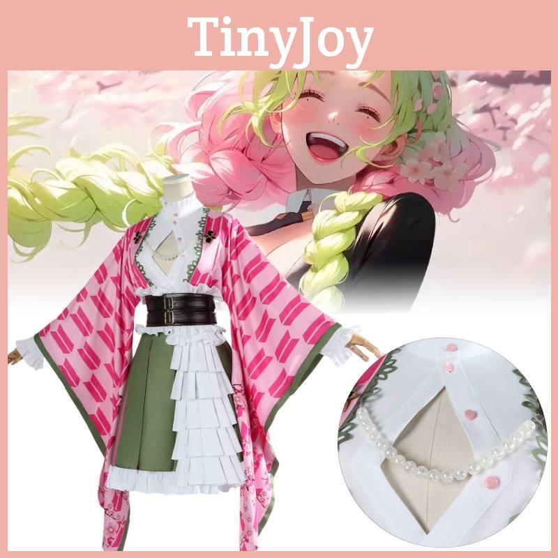 Slayer Demon Kanroji Mitsuri Clothing Cosplay Anime Party Costume Suit Perform