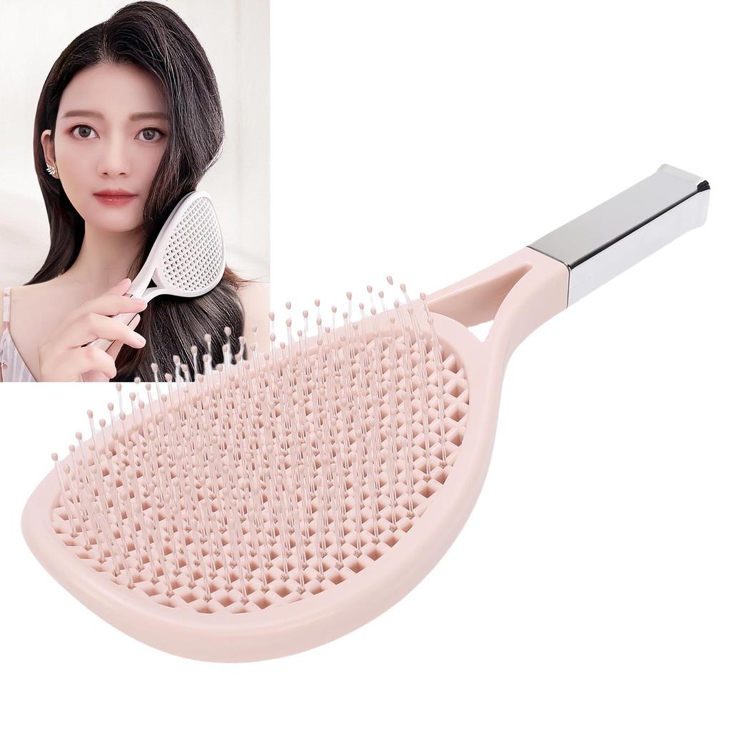 Curly Hair Brush Comfortable Massage Detangling Brush Cushion Hair Comb for Women Pink