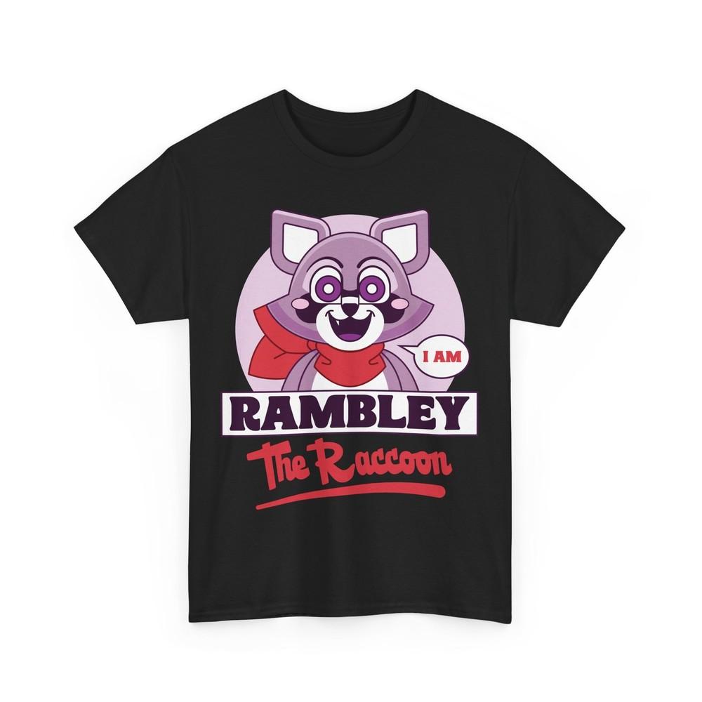 Rambley The Raccoon Vintage Unisex T-Shirt. Indigo Park Video Game. Survival.