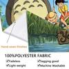 Name Custom Anime-Totoros Wall Tapestry Aesthetic Wall Hanging Printed Fabric Blanket Decorative Tapestries for Bedroom Living Room Home Decor