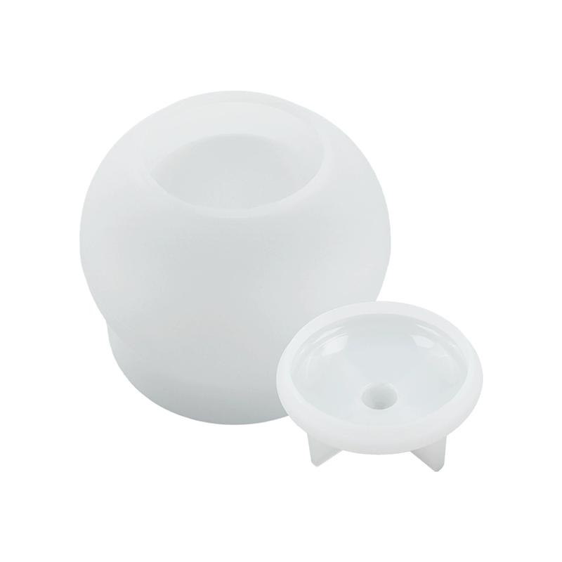 

WTEMPO Силиконовая банка с крышкой Форма для изготовления Эпоксидная смола Форма для литья Креативная DIY Форма для изготовления коробки для хранения Домашнее украшение Праздничные поделки Форма для изготовления 1set белый