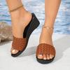 Fashion Ladies Shoes 2025 Fashion Basic Women's Slippers New Outdoor Casual Summer Plus Size Concise Best Seller Wedge Slippers Zapatos
