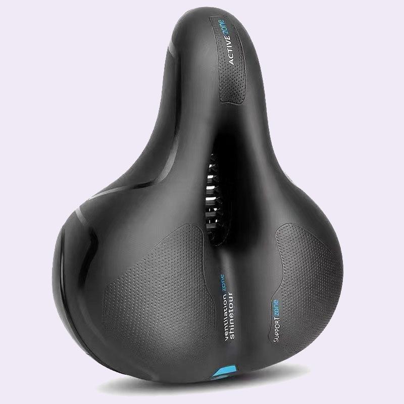 Super Soft Comfortable Bike Saddle with Seatpost & Bag