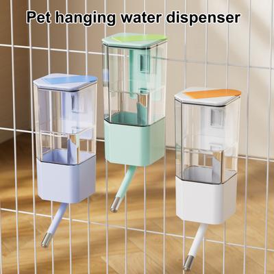 Balle à eau suspendue pour cage d'animaux de compagnie Distributeur d'eau monté sur cage avec bec à bille en acier inoxydable Grande capacité Abreuvoirs automatiques Fournitures pour animaux de compagnie