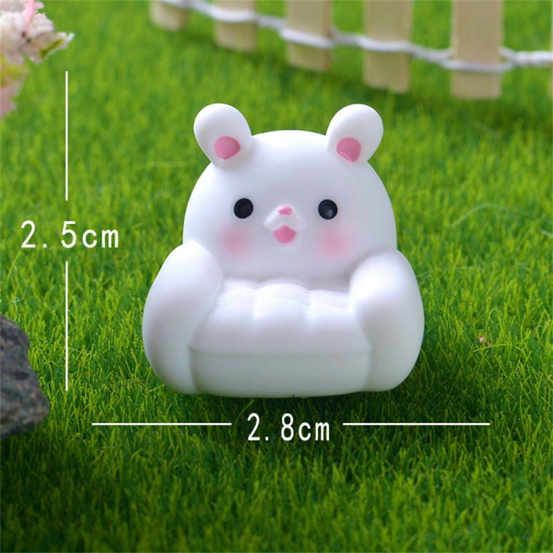 Resin Ornaments Exquisite Workmanship Hand-made Desktop Micro Landscape Animal Ornaments Smooth Durable Gift Sofa Decorations