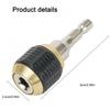 60mm Drill Chuck Screwdriver 1/4 Hex Shank Bit Tool Quick Change  Adaptor
