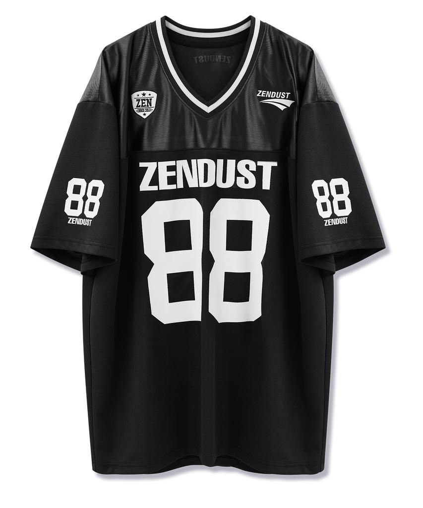 ZENDUST Chrome Play Football Jersey T-Shirt Black