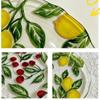 Safe Fruit Plate Lemon Pattern Dinner Plate Multi-purpose Shallow Plate  Picnic