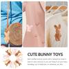 Lurrose 20-Piece Set Mini Plush Rabbits, 3.35-Inch Small Jointed Bunny Dolls with Keychains, Kids Toys, Easter, Birthday, and Decoration