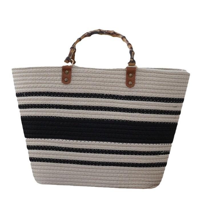 520 bröllopsminne, exklusiv födelsedagspresent, damväska, vävd väska, strandväska, tygkasse.