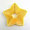 1 Set Tagliabiscotti Forma di Fiore Fai da Te Plastica Pentagramma Cuori Stampini per Cottura Stencil per Bambini