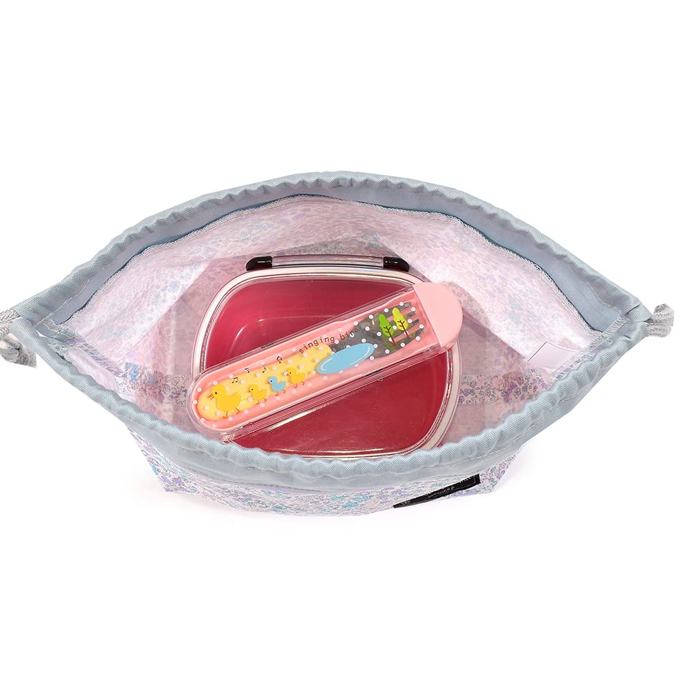 COLORFUL CANDY STYLE Drawstring Lunch for Floral Oasis N3486100 Bag, Medium, Gusseted, Girls, Stylish, Cute, Design,