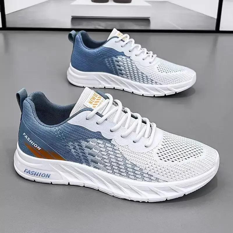 Fashion 2025 New Luxury Men's Mesh Breathable Lightweight Casual Shoes Versatile Youth Soft Sole Running and Sports Shoes sneakers men