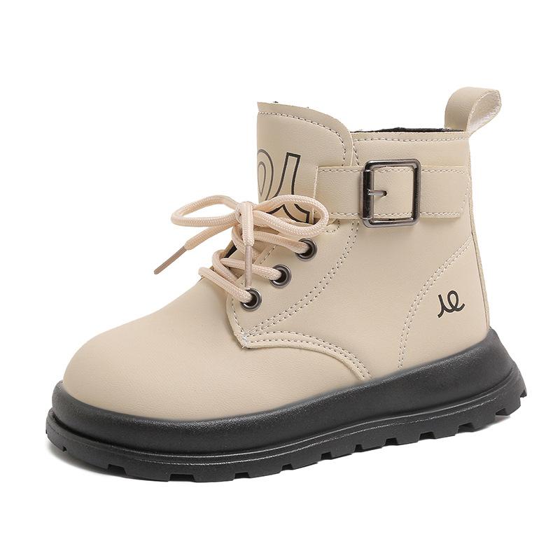 Girls fashion short boots 2025 spring and autumn new British style soft-soled boots children's versatile foreign style Martin boots fashion