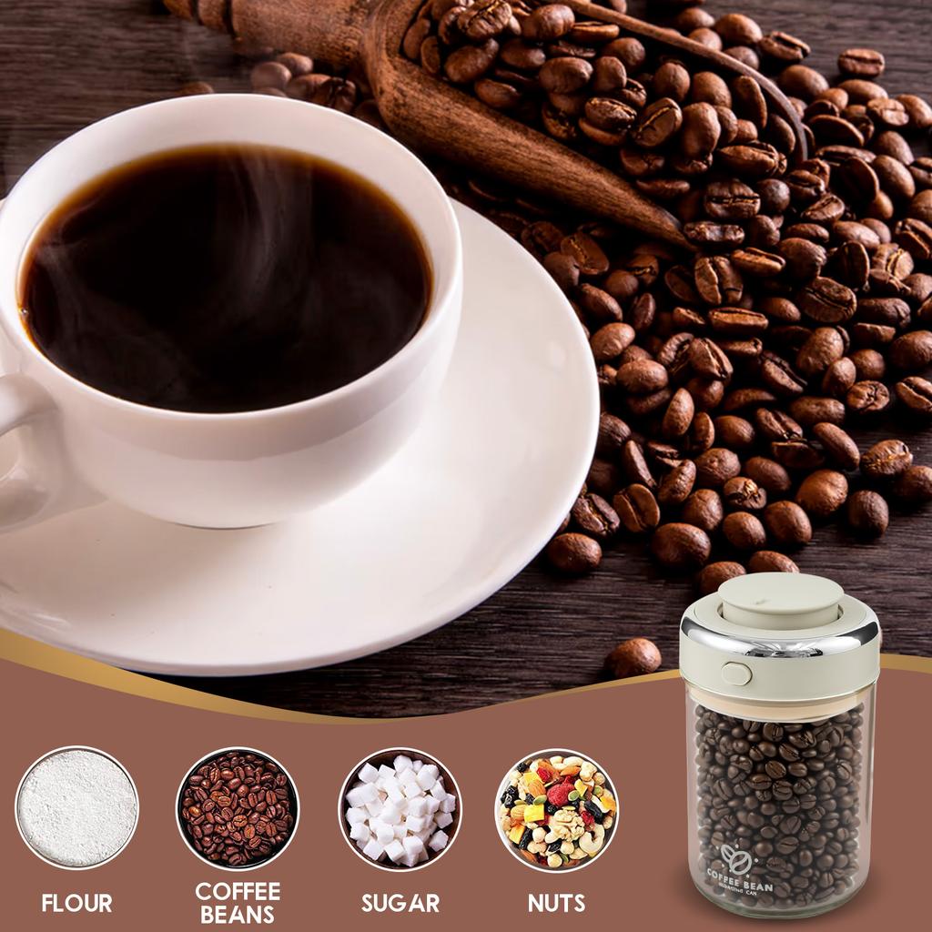 Sealed Jar Coffee Bean Storage Bottle Spice Canister Kitchen Food Grain Tea Glass Jar Fresh Storage Jar Home Kitchen Accessories