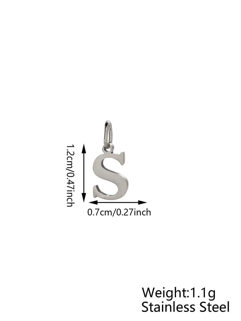 Small Luxury Initial Charm Pendant Set, DIY Letter Necklace Making Supplies, Fashionable Jewelry Parts