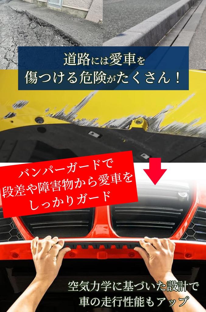 Ideamall Bumper Guard Protector Lip Spoiler Under Guard Universal Spoiler Black 11.8 Inches (30 Cm) X 8 Pcs