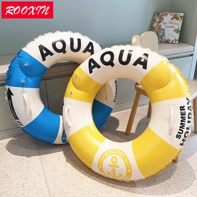 ROOXIN Child Swim Ring Tube Adult Swimming Ring Inflatable Toy For Kid Adult Swim Circle Float Swim Pool Water Park Equipment