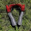 1 Pair Halloween Evil Witch Legs Decoration Upside Down Wicked Wizard Feet With Boot Stake Yard Lawn Garden Decoration